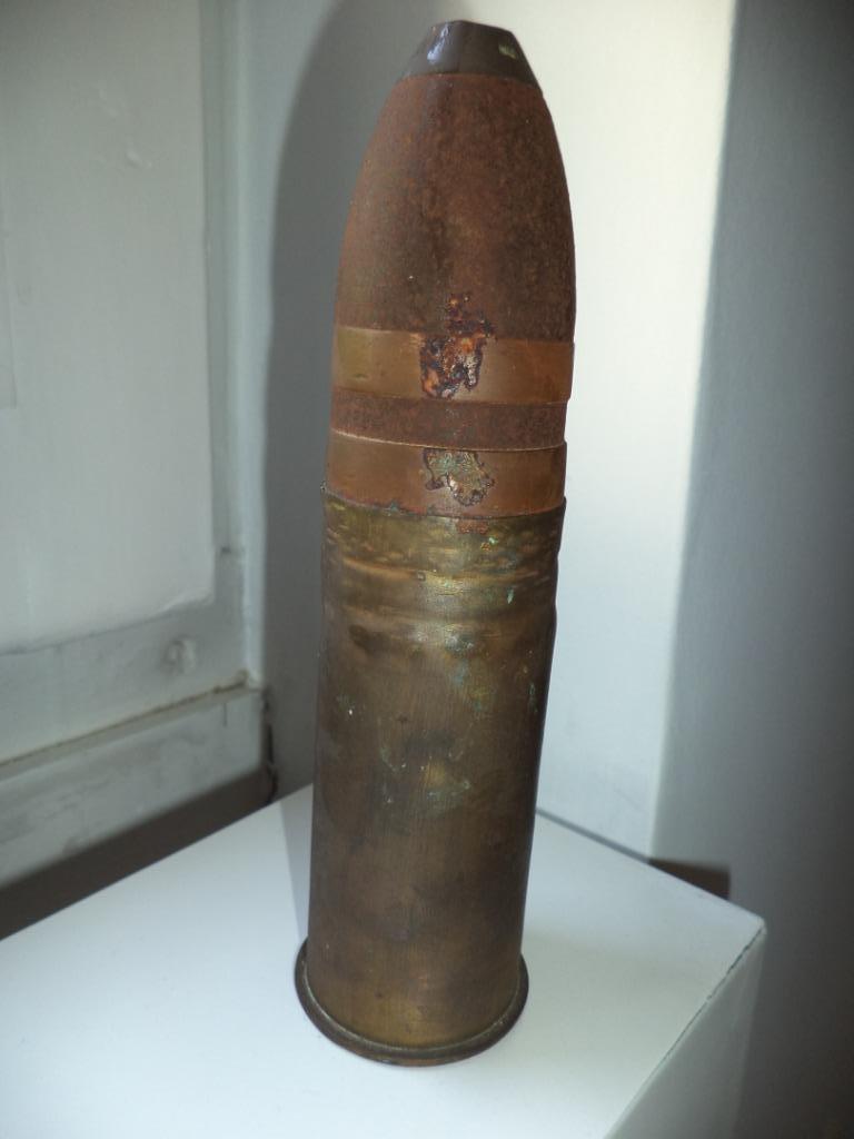 German Navy 1903 Karlsruhe lege obus koper DL. pre WW I, Verzamelen, Militaria | Algemeen, Marine, Ophalen of Verzenden