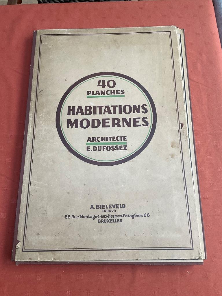 Habitations Modernes Architecte E. Dufossez 40 planches, Boeken, Ophalen of Verzenden, Gelezen, Architecten