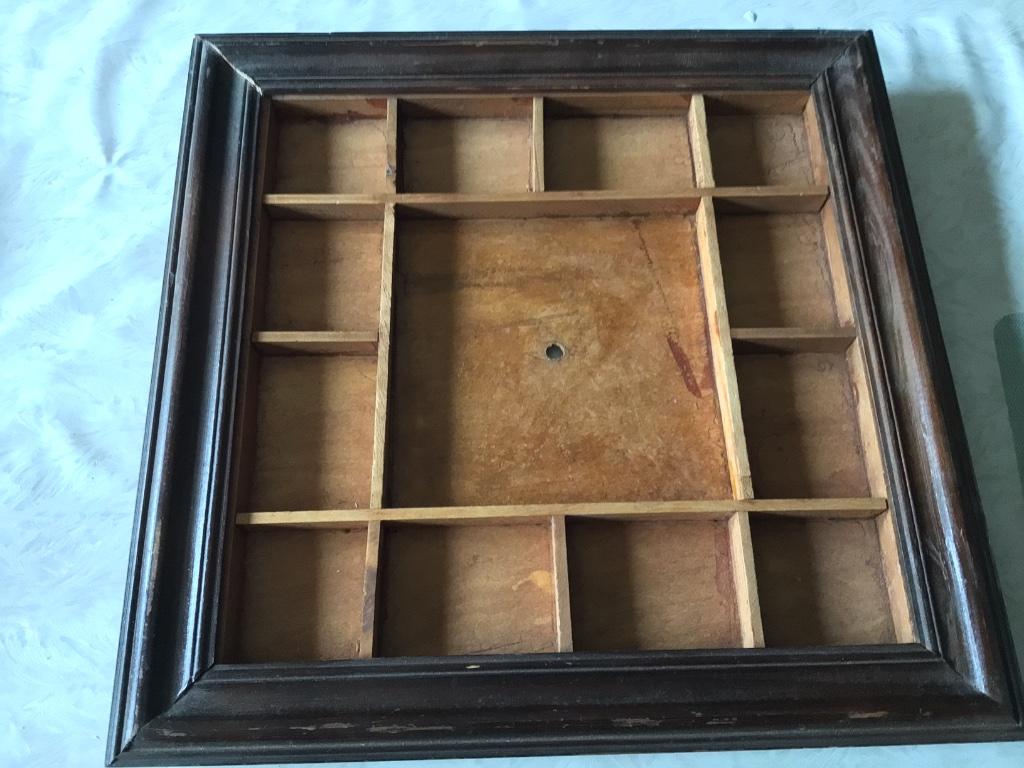 Kader met diepte letterbak uitstal collectie tonen, Verzamelen, Ophalen of Verzenden