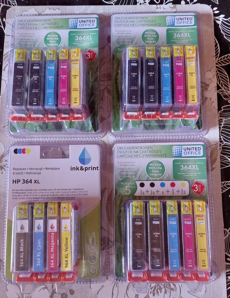 cartouches noir & couleur pour HP 364 XL- neuves, Enlèvement, Neuf, Cartridge