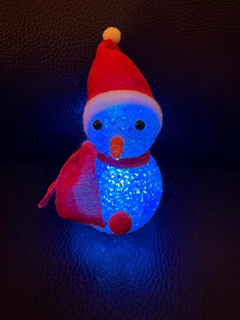 Ledlampje sneeuwpop, Diversen, Kerst, Ophalen of Verzenden, Zo goed als nieuw