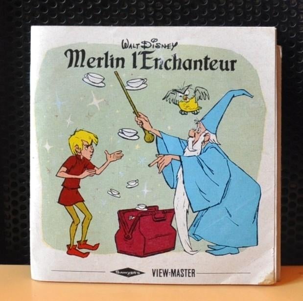 disque pour view master disney merlin l'enchanteur, Verzamelen, Ophalen of Verzenden, Gebruikt