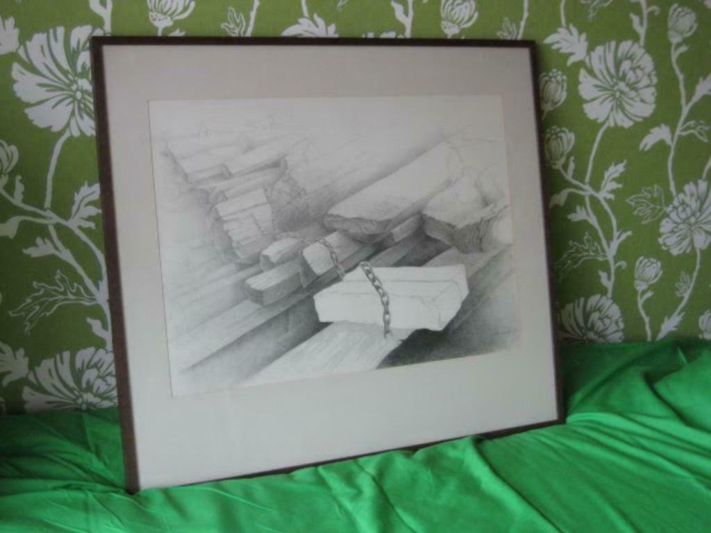 Potlood of houtskooltekening, Ophalen