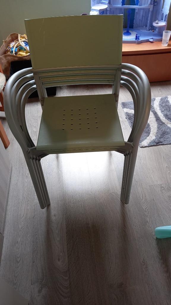 diverse stoelen per 2,3,4, 6 vanaf 1 euro (vintage - Loom), Huis en Inrichting, Ophalen, Bruin, Metaal