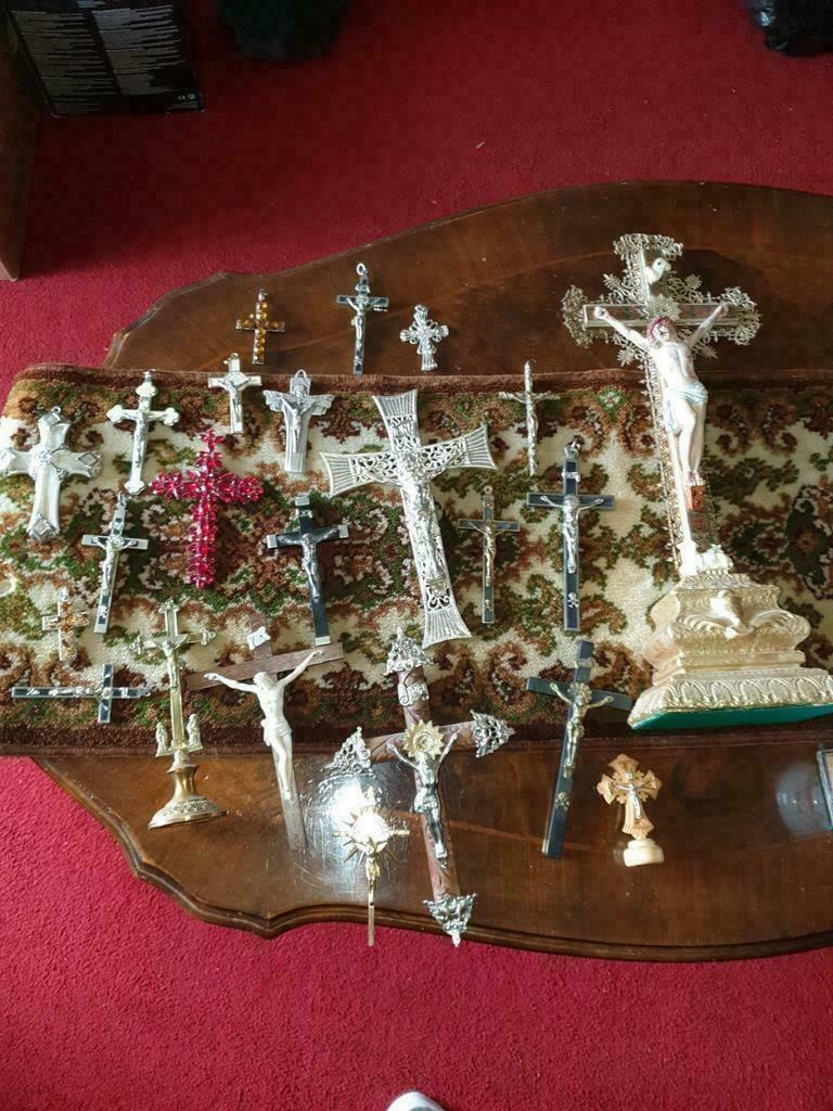 Verzameling kruisjes in 1 koop., Ophalen of Verzenden