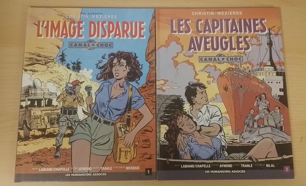 BD Lot Canal-Choc - Christin-Mezières-Labiano-Aymond-Moebius, Enlèvement, Comme neuf