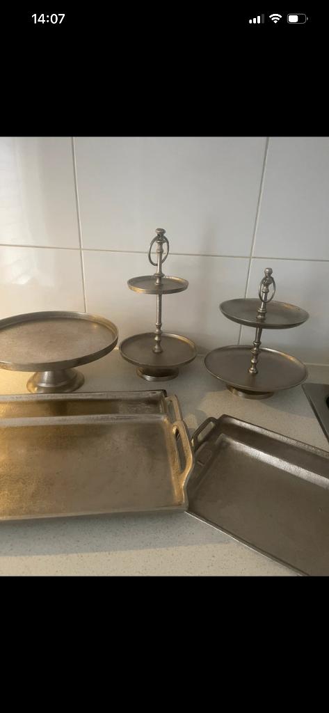 Etagère en plateau setje, Huis en Inrichting, Keuken | Servies, Ophalen