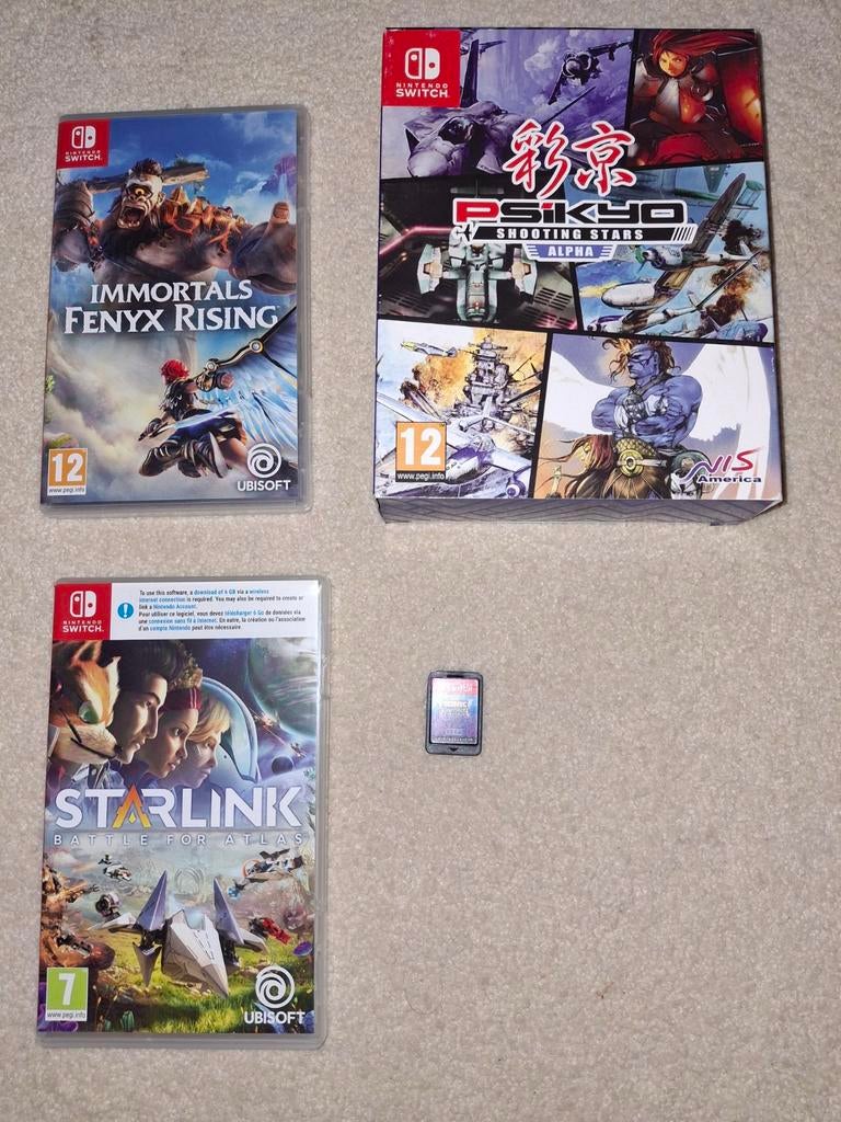 4 jeux Nintendo Switch : Psikyo Alpha, Sonic,..., Enlèvement ou Envoi, Comme neuf