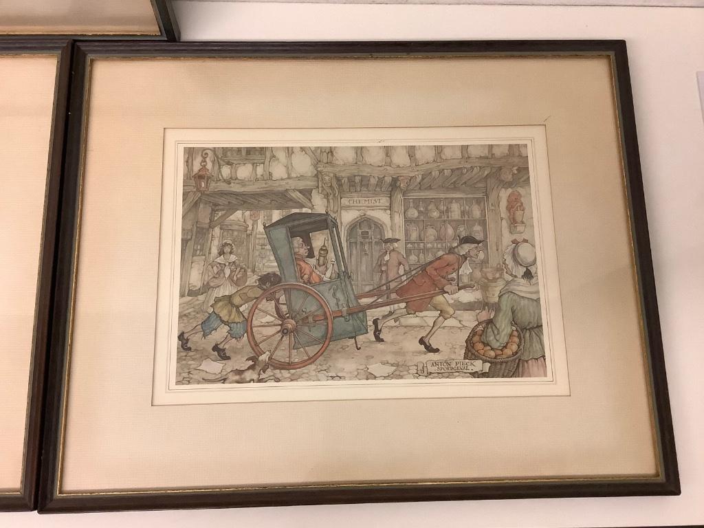 Kunstwerk Anton Piek thema Spoedgeval, Antiek en Kunst, Ophalen of Verzenden