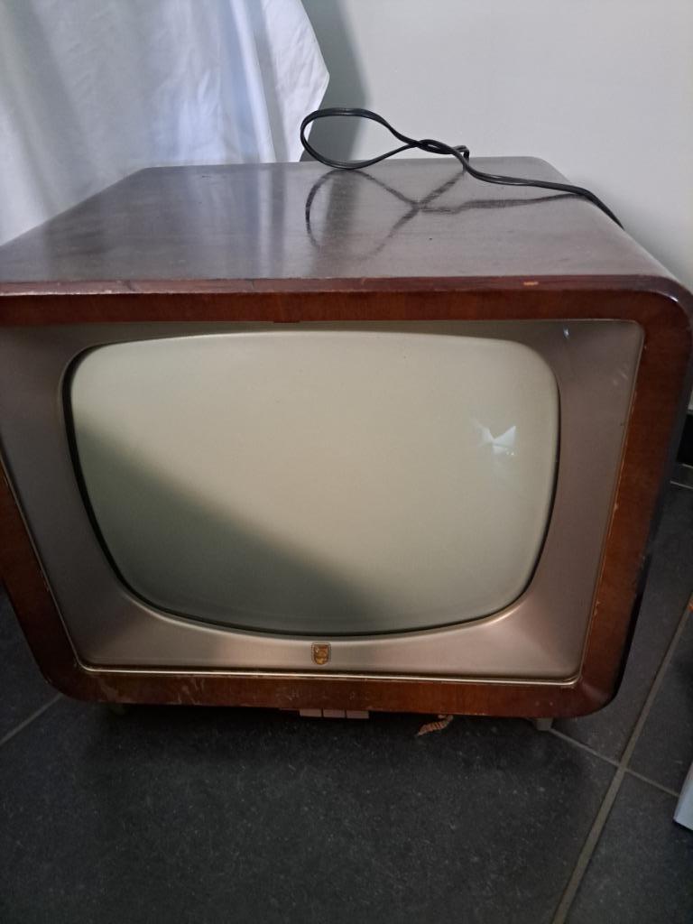 Vintage Philips tv jaren '50, Audio, Tv en Foto, Vintage Televisies, Ophalen, Zo goed als nieuw, Philips