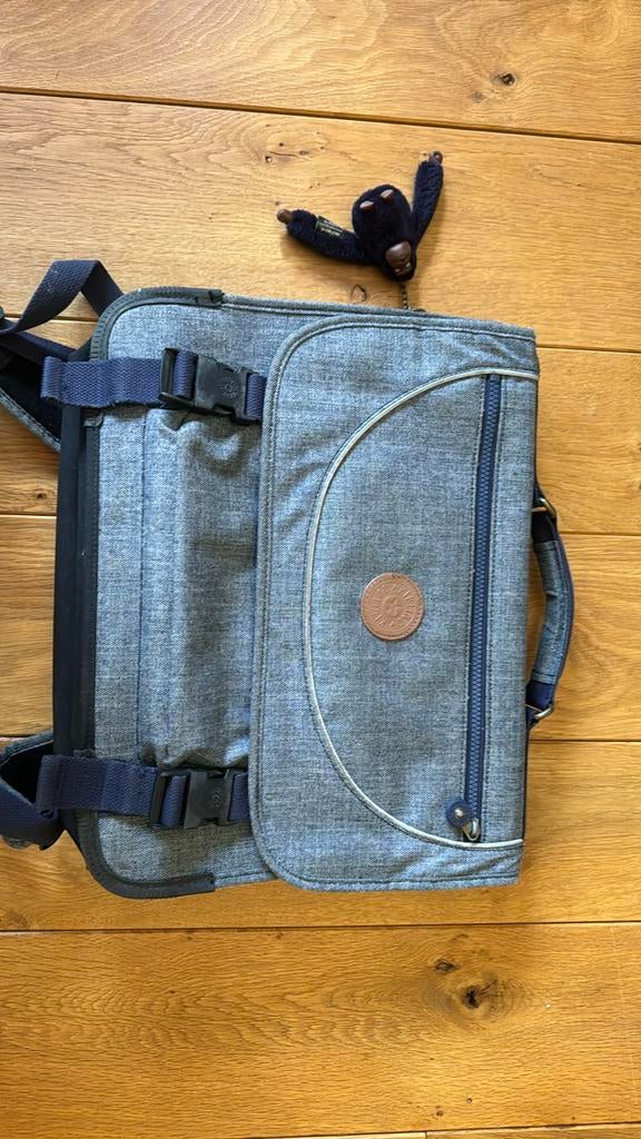 Cartable kipling bleu clair, Comme neuf, Kipling