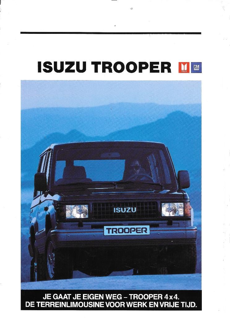ISUZU TROOPER 1989, Enlèvement ou Envoi, Comme neuf, Autres marques
