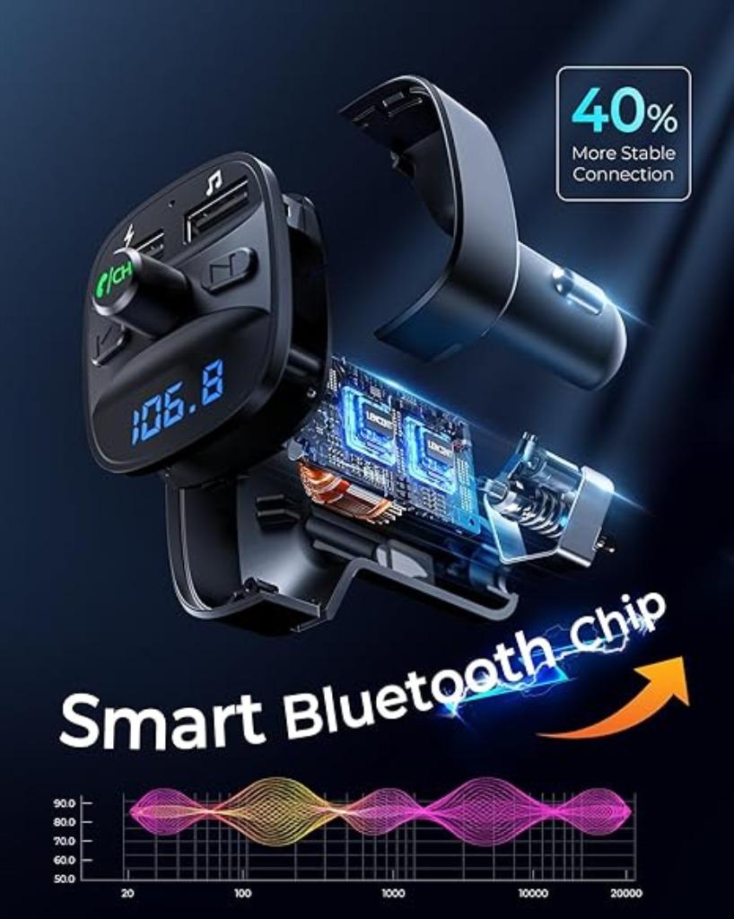 Transmetteur FM Bluetooth | Lecteur MP3 | Adaptateur radio, Neuf, -, -, Lencent