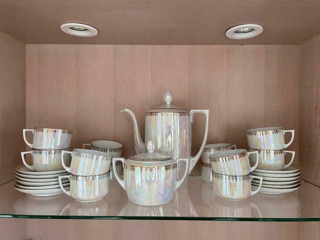 Vintage koffieservice, Ophalen