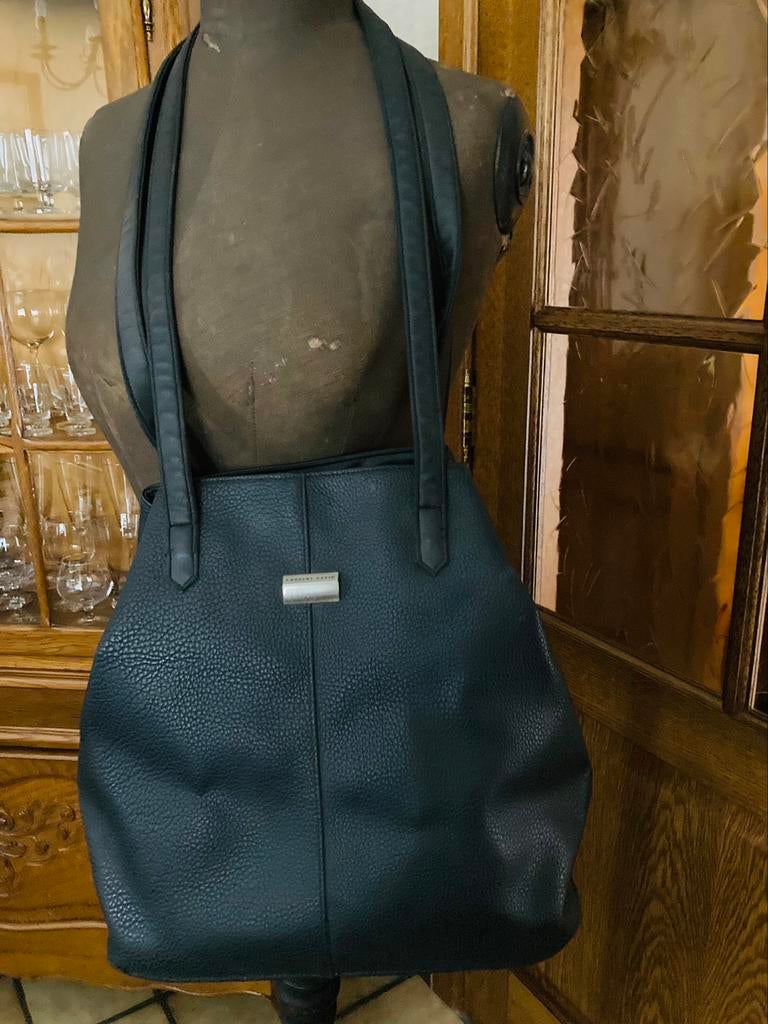 Sac bandoulière noir. Laurent David., Autres marques, Cuir, Enlèvement ou Envoi, Comme neuf