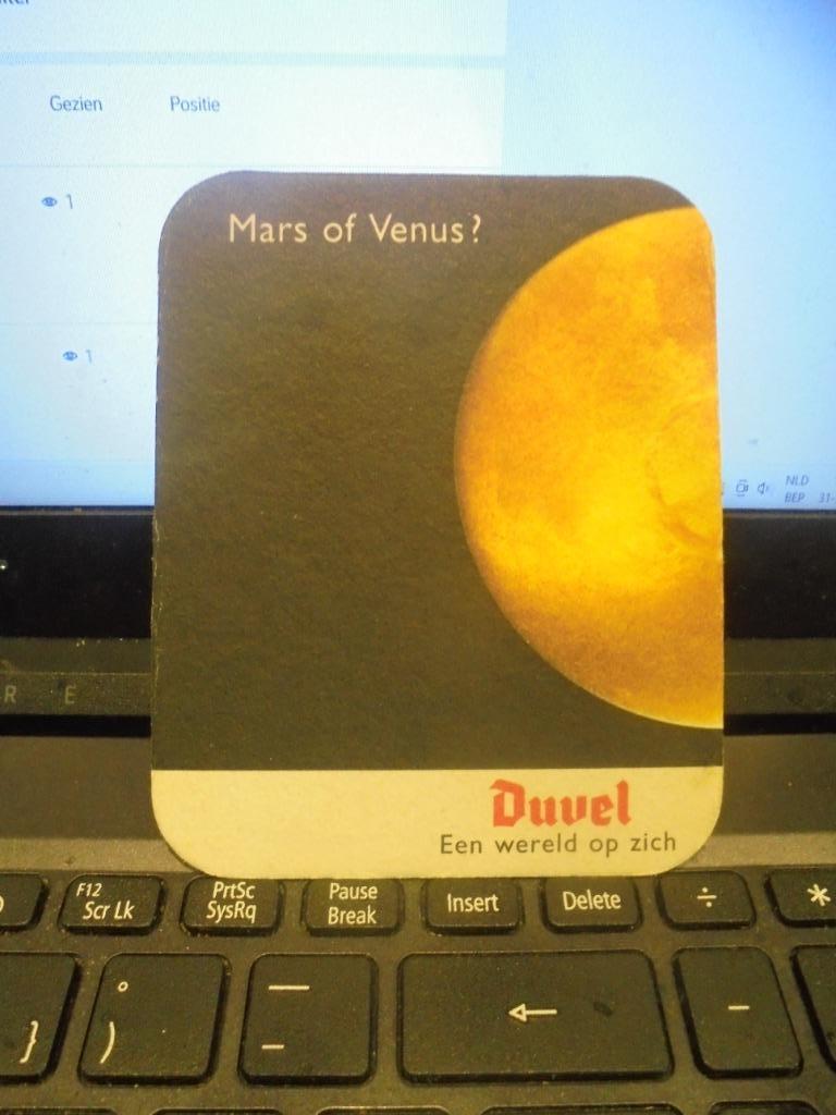Mars of Venus - Duvel, Enlèvement ou Envoi, Comme neuf, Sous-bock, Duvel