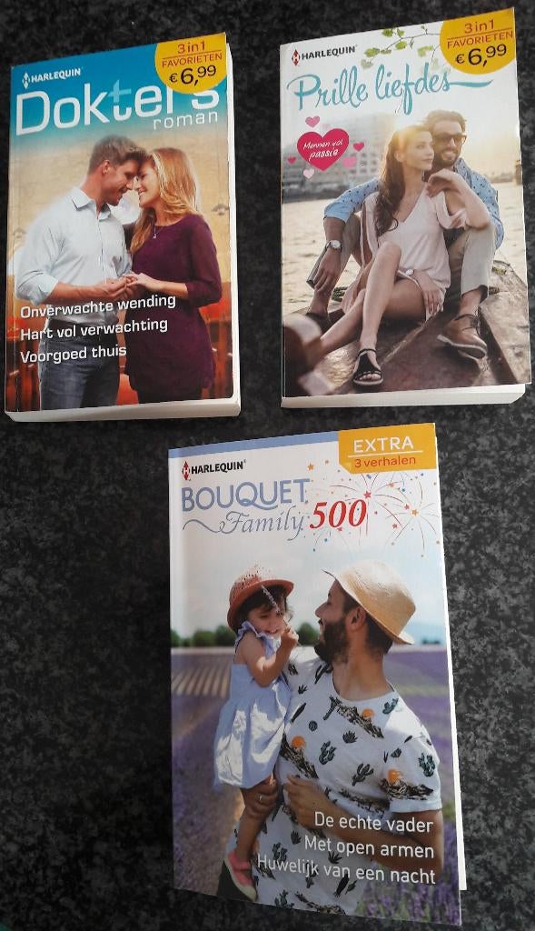 3 romans van Harlequin : 9 verhalen om te lezen, Ophalen of Verzenden, Gelezen