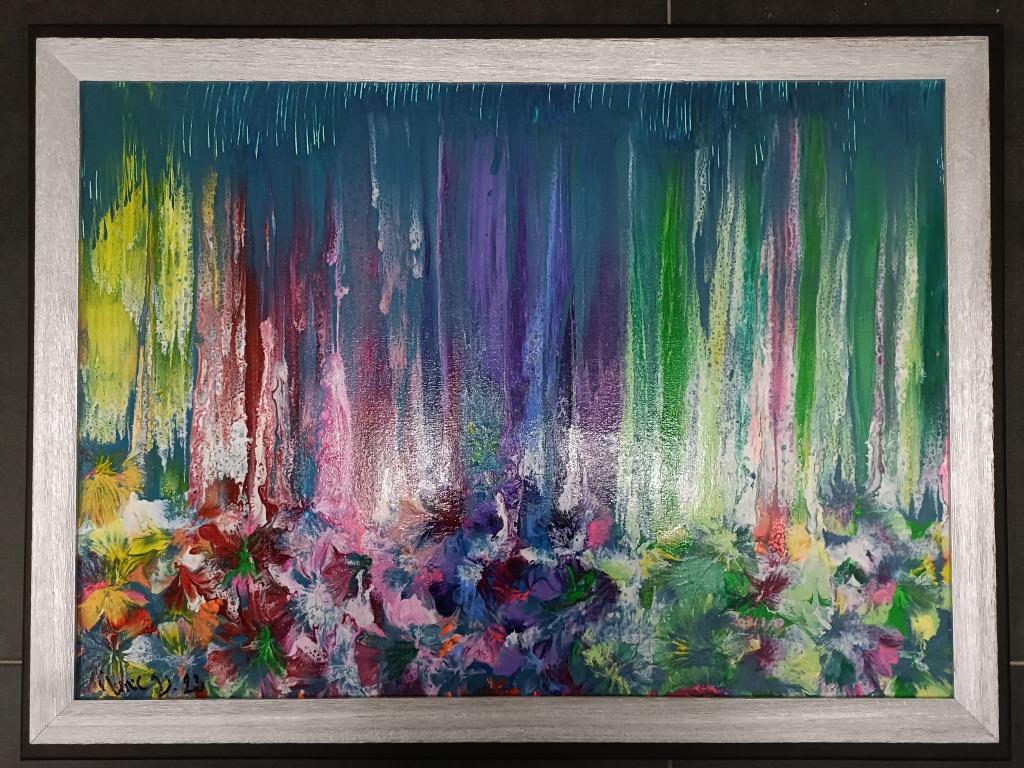 Een bloemenbos en zijn zilveren lijst, Ophalen of Verzenden