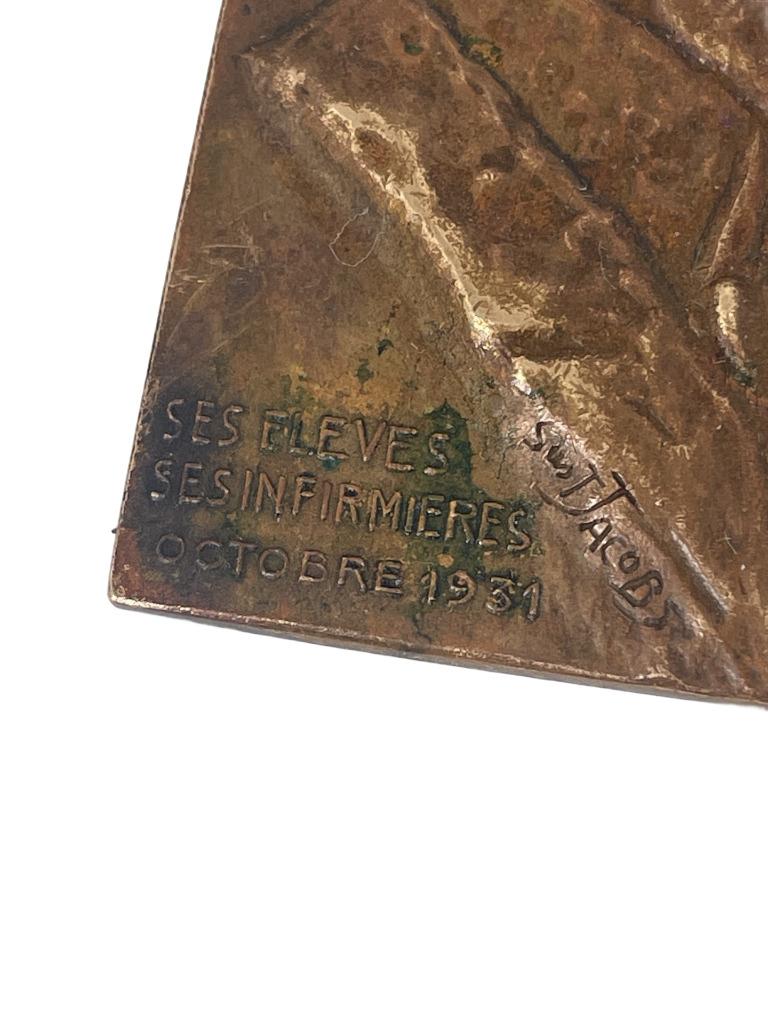 Bronzen medaille — Hommage aan professor René Verhoogen, Ophalen of Verzenden, Brons
