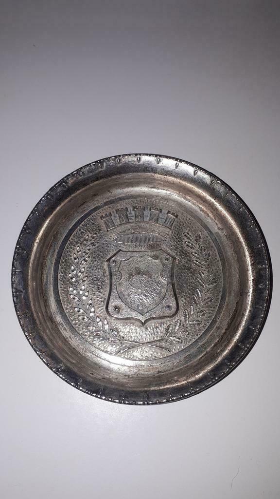 Tastevin in verzilverd metaal, Antiek en Kunst, Ophalen of Verzenden, Zilver