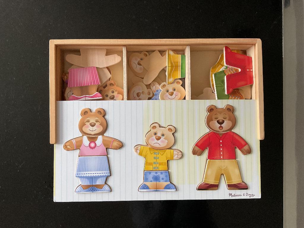 Melissa & Doug aankleedpuzzel, Kinderen en Baby's, Ophalen of Verzenden, Zo goed als nieuw, Overige typen