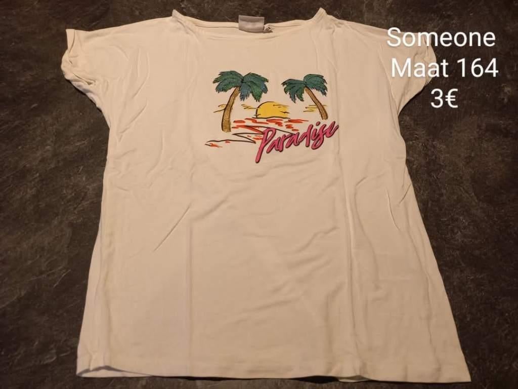 T-shirt Someone, Kinderen en Baby's, Kinderkleding | Maat 164, Gebruikt, Meisje, Ophalen of Verzenden, Someone