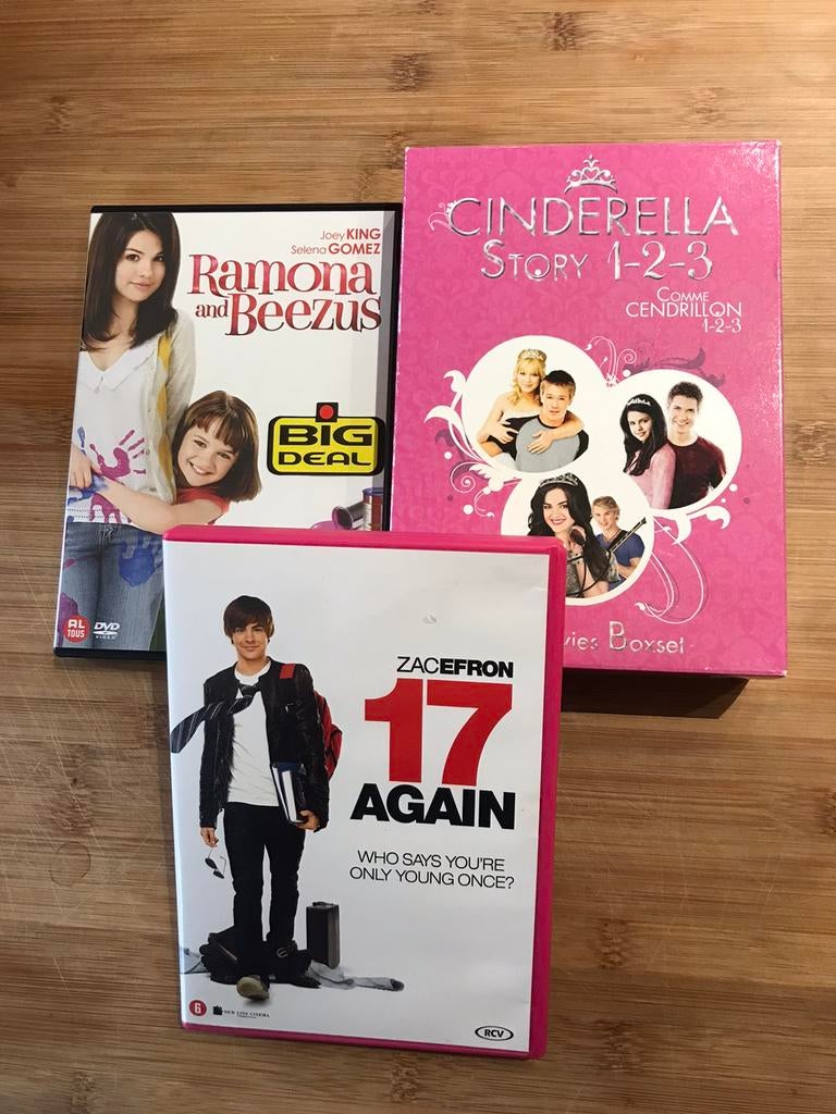 5 Jeugdfilms met o.a. Selena Gomez, Hillary Duff & Zac Efron, Ophalen of Verzenden, Zo goed als nieuw