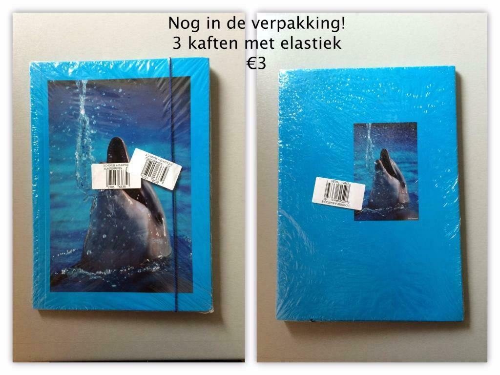 3 dolfijnen kaften met elastiek nieuw in de verpakking, Ophalen of Verzenden, Nieuw
