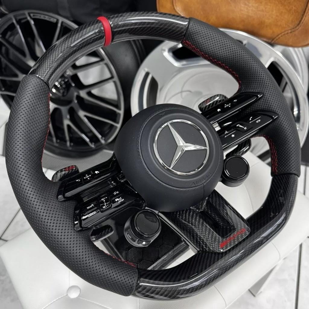 Volant Mercedes Dragonfly entièrement en cuir de carbone, Enlèvement ou Envoi, Neuf, Mercedes-Benz