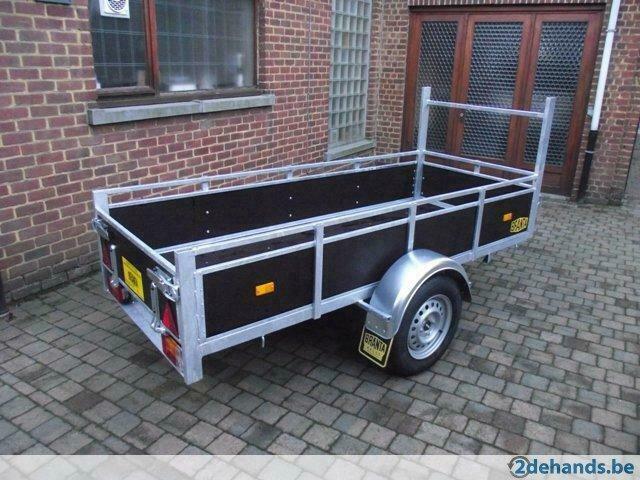 Nieuwe professionele enkelasaanhangwagen 2,5x1,05m ,  Aalst, Enlèvement, Neuf