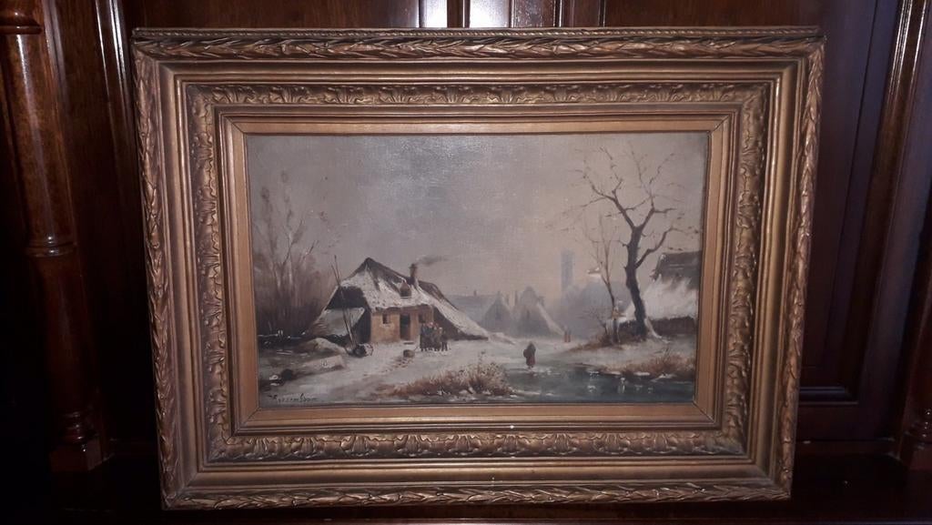 Winter landschap Nicolaas ROOSEMBOOM (1805-1880), Enlèvement ou Envoi