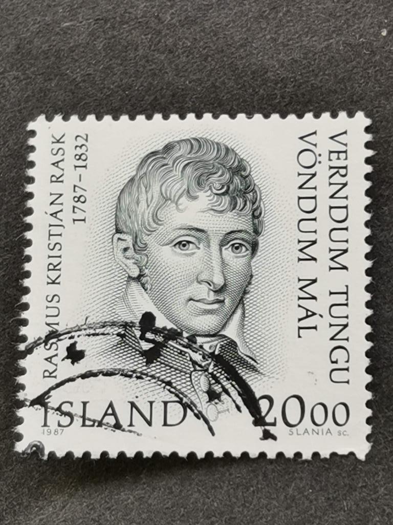 Ijsland 1987 - 200 jaar Linguist Rasmus Rask, Postzegels en Munten, Postzegels | Europa | Scandinavië, Ophalen of Verzenden, IJsland
