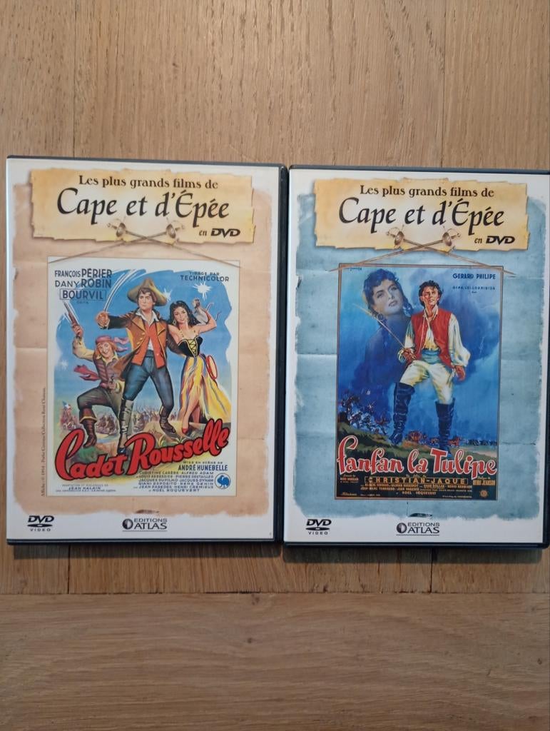 Lot 2 films Cape et Épée Fanfan la tulipe Cadet Rousselle, Cd's en Dvd's, Dvd's | Klassiekers, Zo goed als nieuw, Actie en Avontuur