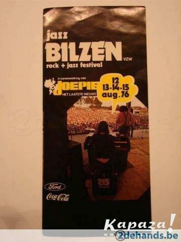 Sticker Jazz Bilzen 1976, Ophalen of Verzenden, Gebruikt