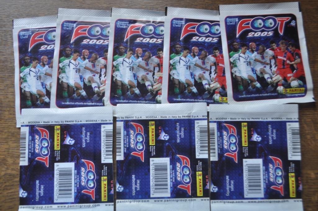PANINI ONGEOPEND ZAKJE FRANCE FOOT 2005, Ophalen of Verzenden, Zo goed als nieuw, Meerdere stickers
