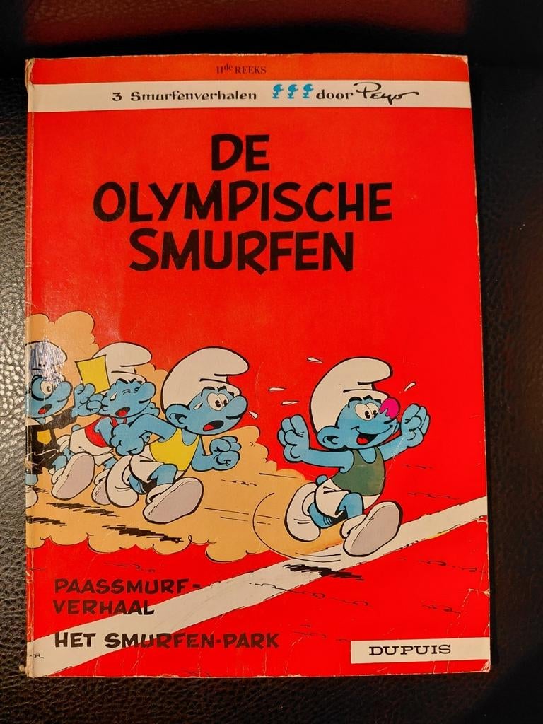 Zeer oude uitgave Peyo- Smurfen 1983, Peyo, Eén stripboek, Ophalen, Gelezen