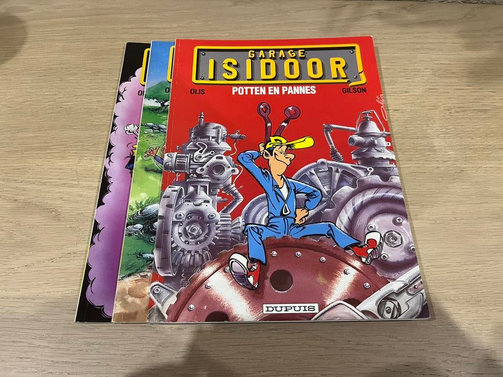 Garage Isidoor - 1,3 en 4, Boeken, Stripverhalen, Meerdere stripboeken, Ophalen of Verzenden