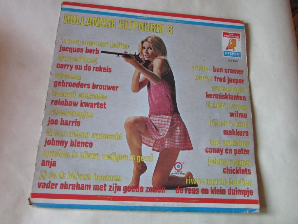 HOLLANDSE HITPOURRI Nr 8 , LP, Ophalen of Verzenden, Gebruikt, 12 inch, Levenslied of Smartlap