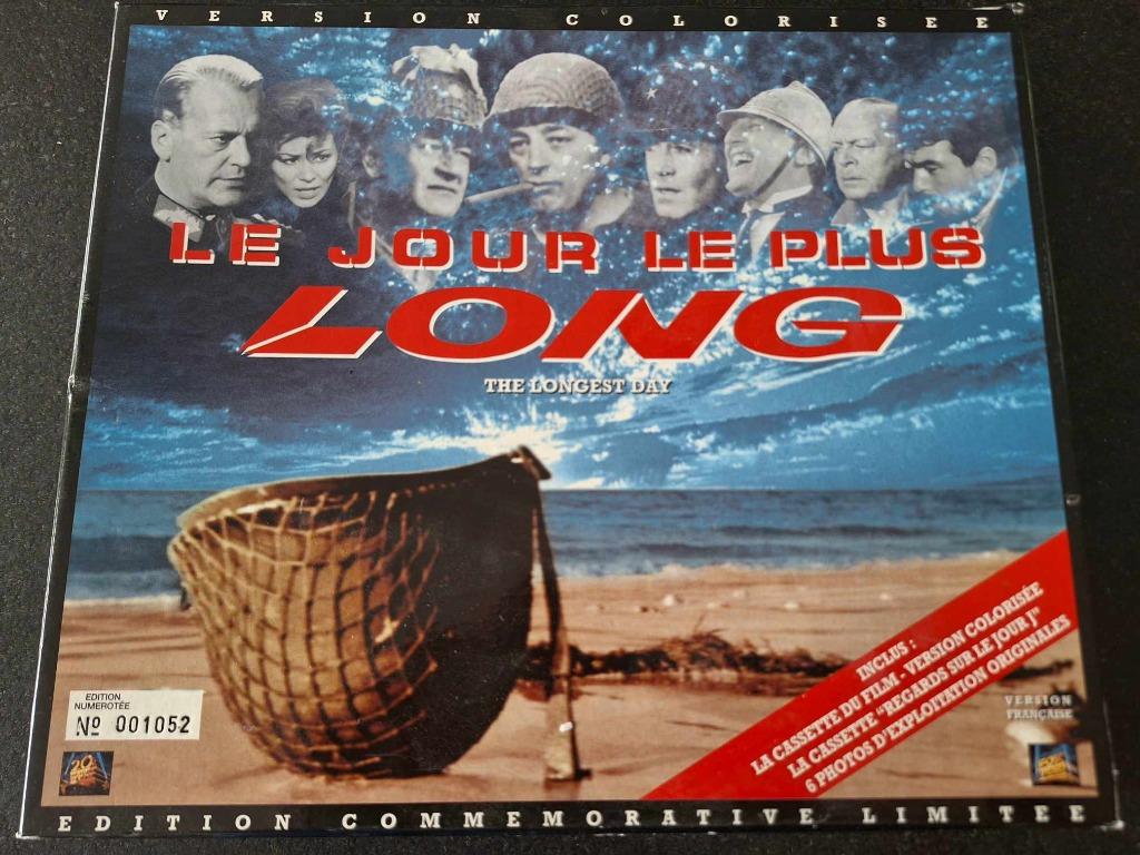 LE JOUR LE PLUS LONG - BOX 2 x VHS, CD & DVD, VHS | Film, À partir de 12 ans, Enlèvement ou Envoi, Utilisé, Drame