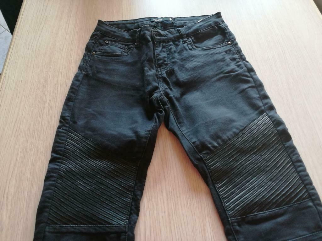JEANSBROEK ZWART MERK toxik3 - MAAT 38 = M, Enlèvement ou Envoi, W30 - W32 (confection 38/40), Porté, Noir