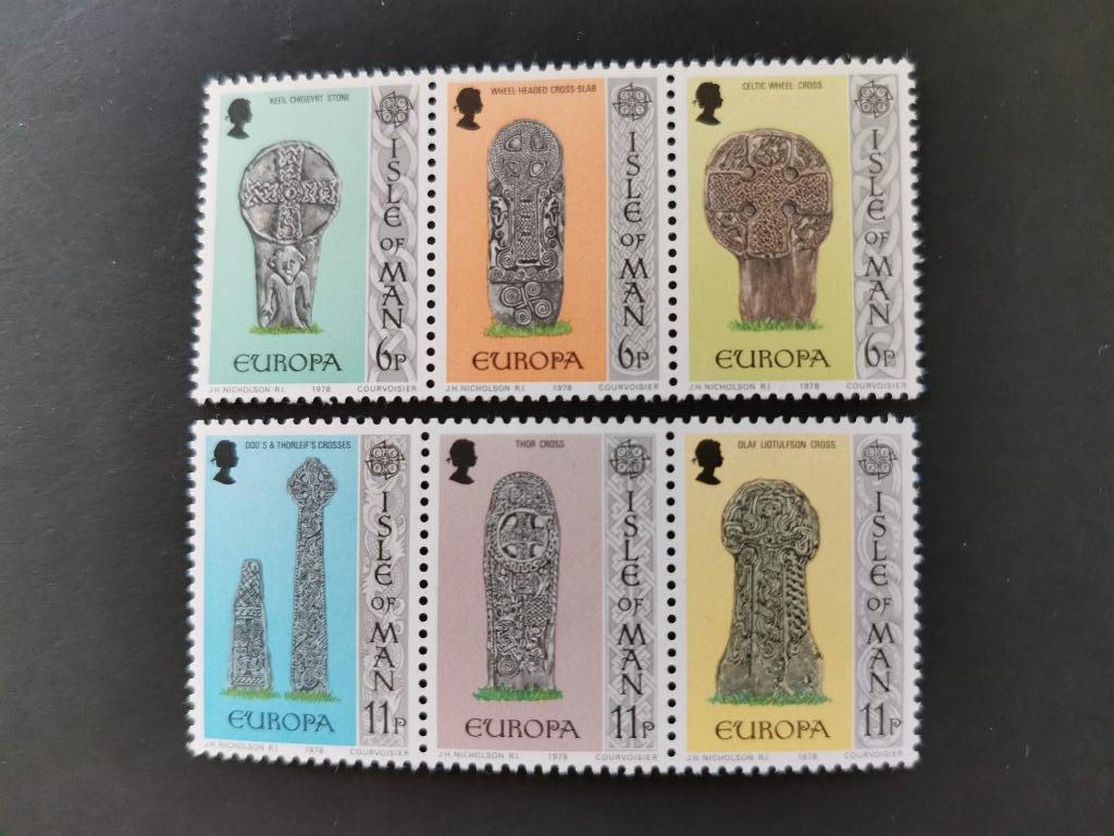 Isle of Man 1978 - Europa CEPT - oude grafstenen **, Ophalen of Verzenden, Overige landen, Postfris