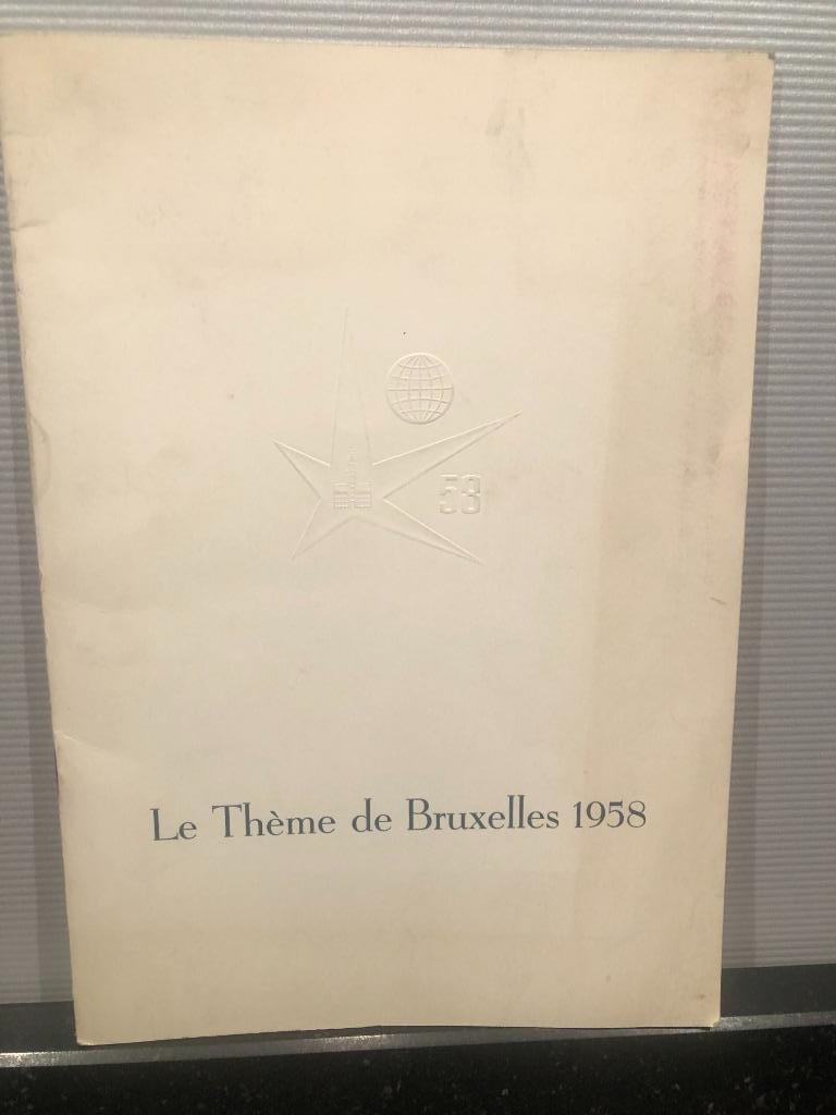 expo 1958  Le Thème de Bruxelles '58/ intentieverklaring '56, Verzamelen, Overige Verzamelen, Ophalen of Verzenden, Gebruikt