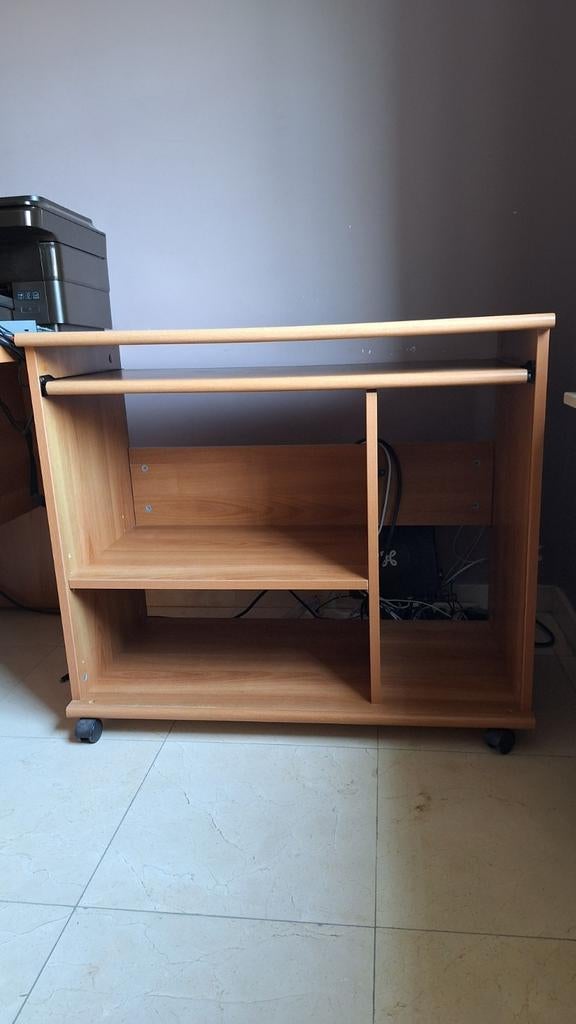 Computertafel op wieltjes, Ophalen, Gebruikt