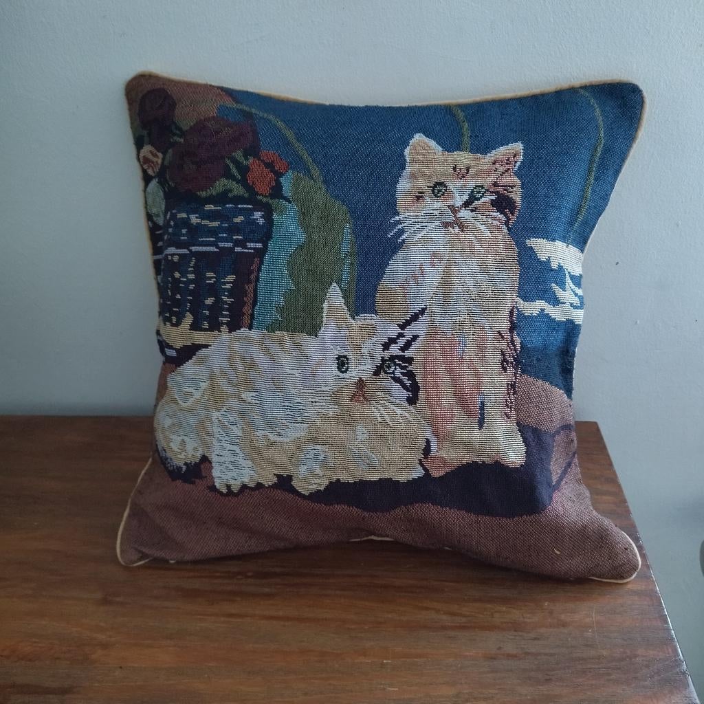 Vintage kussenhoes voor wandtapijt, Huis en Inrichting, Woonaccessoires | Kussens, Ophalen of Verzenden, Zo goed als nieuw