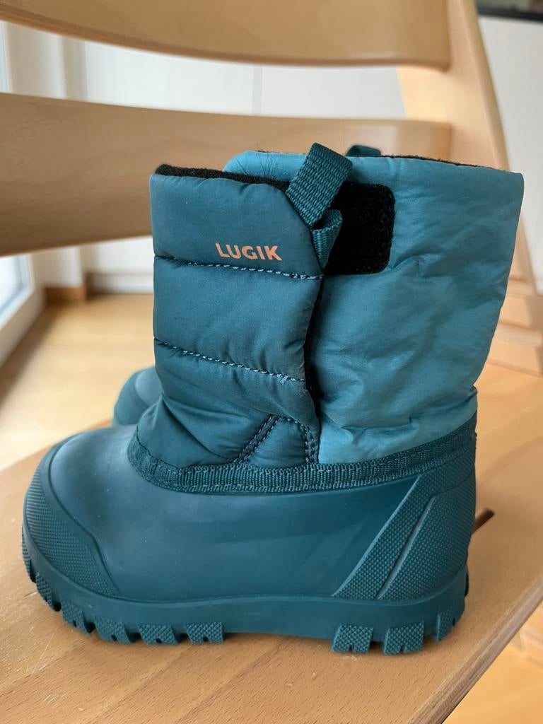 Bottines taille 22/23 bleu sarcelle, Enlèvement ou Envoi, Comme neuf, Bottes