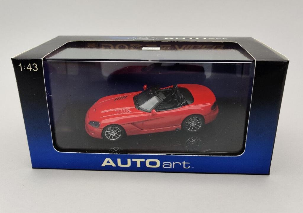 1:43 AUTOart 51701 Dodge Viper SRT-10 2003 Red, Ophalen of Verzenden, Zo goed als nieuw, Auto
