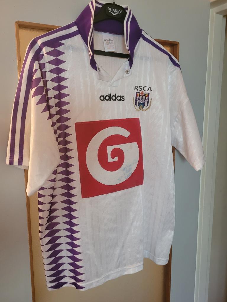 Maillot d'anderlecht vintage domicile 95-96 taille XL, Taille XL, Enlèvement ou Envoi, Comme neuf, Maillot
