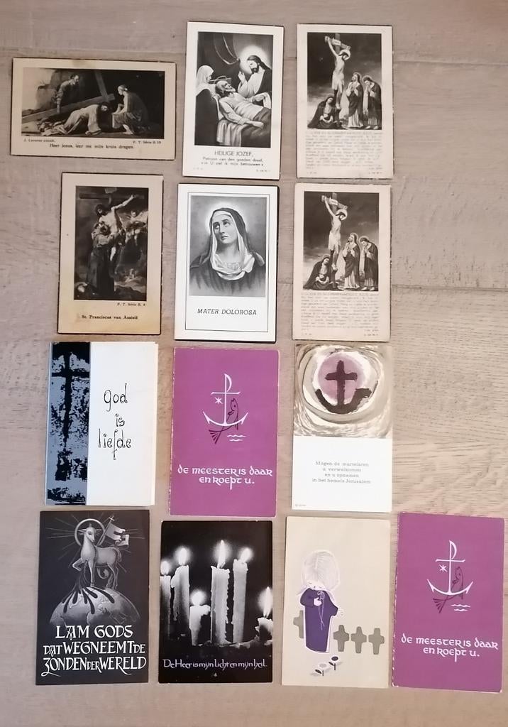 Heel oude bidprentjes / doodsprentjes voor de verzamelaars, Ophalen