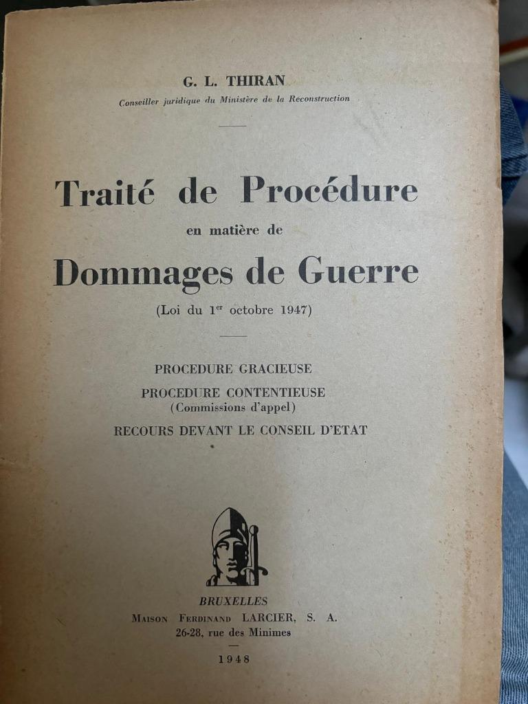 Procedureverdrag op het gebied van oorlogsschade: recht van, Ophalen, Zo goed als nieuw, Algemeen, 1945 tot heden