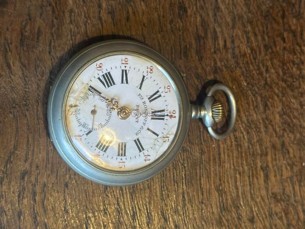 Roskopf Zakhorloge, Enlèvement ou Envoi, Argent, Montre de poche, Autres marques